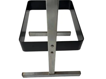 Four Mid-Century Modern Bar Stools with Black Leather Seats, 1970s